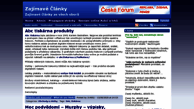 What Zajimave-clanky.info website looked like in 2020 (3 years ago)