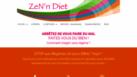 What Zen-n-diet.com website looked like in 2020 (3 years ago)