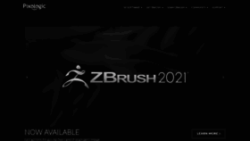 What Zbrush.com website looked like in 2020 (3 years ago)