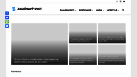 What Zaujimavysvet.sk website looked like in 2020 (3 years ago)