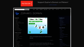 What Zophar.com website looked like in 2020 (3 years ago)