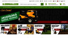 What Zemgali.com website looked like in 2020 (3 years ago)
