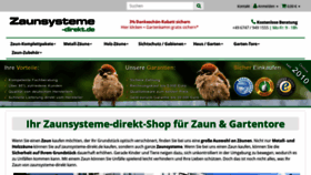 What Zaunsysteme-direkt.de website looked like in 2020 (3 years ago)