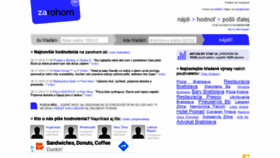 What Zarohom.sk website looked like in 2020 (3 years ago)