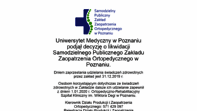 What Zaopatrzenieortopedyczne.poznan.pl website looked like in 2020 (3 years ago)