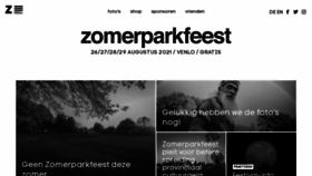 What Zomerparkfeest.nl website looked like in 2020 (3 years ago)