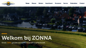 What Zonna.nl website looked like in 2020 (3 years ago)