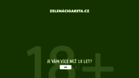 What Zelenacigareta.cz website looked like in 2020 (3 years ago)