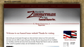 What Zimmermanfh.com website looked like in 2020 (3 years ago)