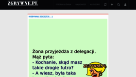 What Zgrywne.pl website looked like in 2020 (3 years ago)