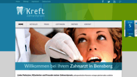 What Zahnarzt-kreft.de website looked like in 2020 (3 years ago)