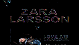 What Zaralarssonofficial.com website looked like in 2020 (3 years ago)