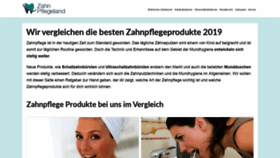 What Zahnpflegeland.de website looked like in 2020 (3 years ago)