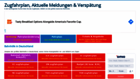What Zugfahrplande.com website looked like in 2020 (3 years ago)
