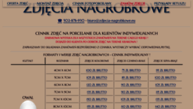 What Zdjecia-nagrobkowe.eu website looked like in 2020 (3 years ago)