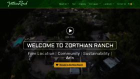 What Zorthianranch.com website looked like in 2020 (3 years ago)