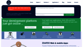 What Zoapi.io website looked like in 2020 (3 years ago)