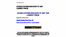 What Zcodesystemdiscount.com website looked like in 2020 (3 years ago)