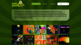 What Zodigames.com website looked like in 2020 (3 years ago)