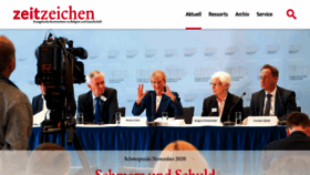 What Zeitzeichen.net website looked like in 2020 (4 years ago)
