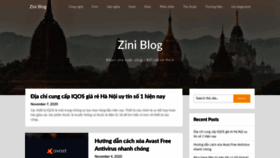 What Zini.vn website looked like in 2020 (3 years ago)