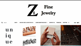 What Zsfinejewelry.com website looked like in 2020 (3 years ago)