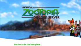 What Zootopiadiscord.com website looked like in 2020 (3 years ago)