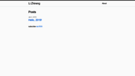 What Zhineng.li website looked like in 2020 (3 years ago)