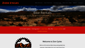 What Zioncycles.com website looked like in 2020 (3 years ago)