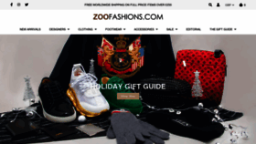 What Zoofashions.com website looked like in 2020 (3 years ago)