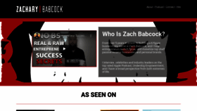 What Zacharybabcock.com website looked like in 2020 (3 years ago)