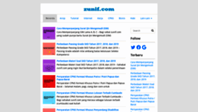 What Zunif.com website looked like in 2020 (3 years ago)