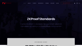 What Zkproof.org website looked like in 2020 (3 years ago)