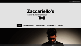 What Zaccariellos.com website looked like in 2020 (3 years ago)
