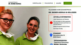 What Zahnarzt-assfalg.de website looked like in 2020 (3 years ago)