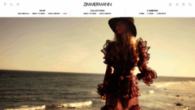 What Zimmermannwear.com website looked like in 2020 (3 years ago)