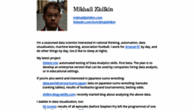 What Zhilkin.com website looked like in 2020 (3 years ago)