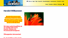 What Zoo-widmer.ch website looked like in 2021 (3 years ago)