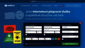 What Zaslat.cz website looked like in 2021 (3 years ago)