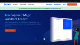 What Zoom.us website looked like in 2021 (5 years ago)