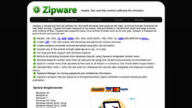 What Zipware.org website looked like in 2021 (3 years ago)