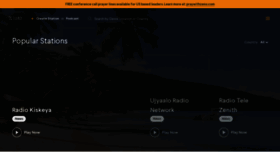 What Zeno.fm website looked like in 2021 (3 years ago)