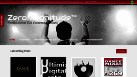 What Zeromagnitude.com website looked like in 2021 (3 years ago)