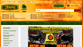 What Zaria.ua website looked like in 2021 (3 years ago)