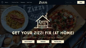 What Zizzi.co.uk website looked like in 2021 (4 years ago)