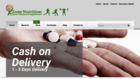 What Zonenutrition.me website looked like in 2021 (3 years ago)