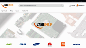 What Zandparts.com website looked like in 2021 (4 years ago)