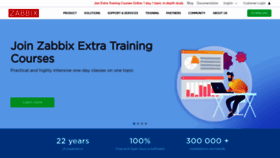 What Zabbix.com website looked like in 2021 (3 years ago)