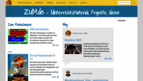 What Zum.de website looked like in 2021 (3 years ago)