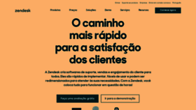 What Zendesk.com.br website looked like in 2021 (4 years ago)
